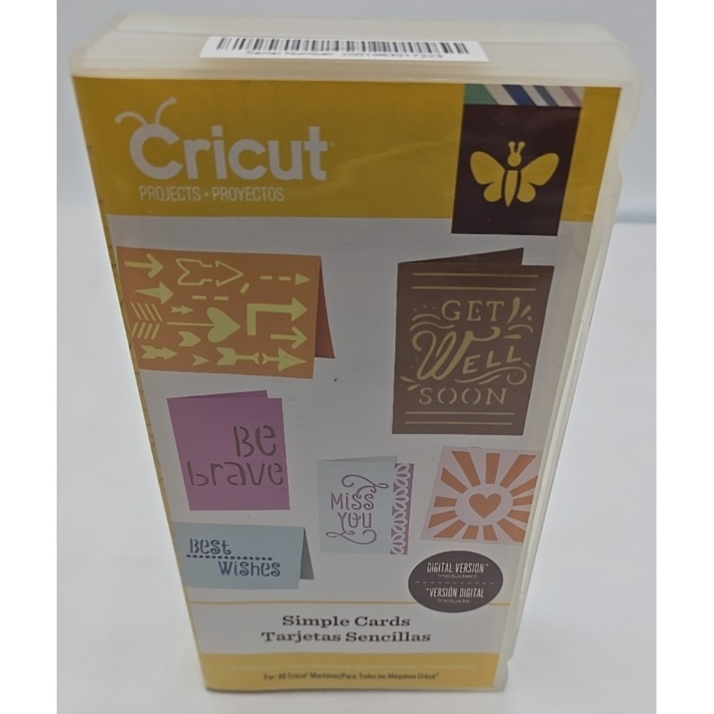 Cricut Projects Cartridge SIMPLE CARDS‎ 48 Different Cards & Liners